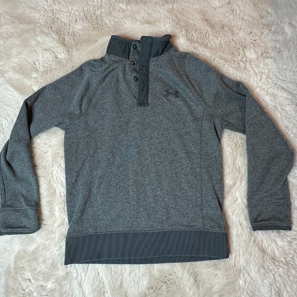 Under Armour BOYS STORM GOLF ColdGear Sweater Fleece 1/2 snap - SIZE  SMALL